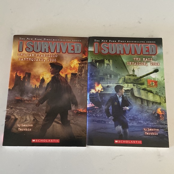 I survived 7 books Chicago Gettysburg D-Day Earthquake Nazi blizzard Grizzlies - Picture 4 of 13